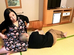 素人, デカパイ, フェラチオ, ズームショット, 汚れた　, お婆さん, 淫乱熟女, オマンコ
