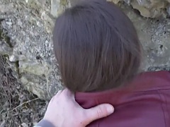 Blasen, Milf, Im freien, Pov, Prostituierte, Realität, Schlampe, Ablutschen