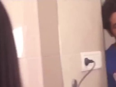 Chica, Cuarto de baño, Culo grande, Grupo, Grupo, Fiesta, Coño, Chupando