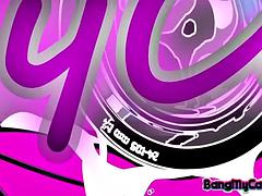 Enthousiasteling, Aziatisch, Lieveling, Bruinharig, Koreaans, Alleen, Tieten likken, Speelgoed