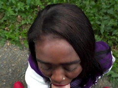 美女, デカ尻, バック, 黒人, Hd, アウトドア, ハメ撮り, 公共