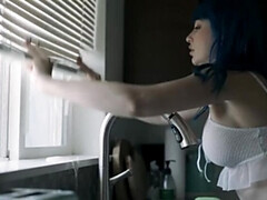 Blue Haired Girls Enticed By Alien Power Fuck Each Other Wildly