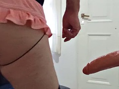 アナル, 女装男装, ディルド, ハードコア, ラティーナ, 下着, 一人, おもちゃ