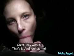 Leie, Blasen, Auto, Studentin, Im freien, Pov, Öffentlich