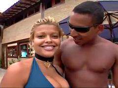 Blond, Pijpbeurt, Bruinharig, Sperma shot, Hardcore, Interraciaal