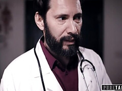 Gros seins, Blonde, Sucer une bite, Éjaculation interne, Médecin, Exam, Hard, Mère que j'aimerais baiser