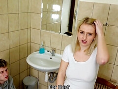 18 jahre, Blasen, Schmutzig, Europäisch, Handjob, Pov, Muschi, Toilette