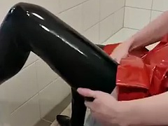 素人, 黒人, 女装男装, オランダ人, フェティッシュ, ゲイ, 下着, 一人