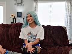 Chica, Fetiche, Flexible, Japonés, Lencería, Perforación, Pov, Tetas