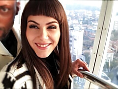 デカチン, フェラチオ, 茶髪の, バック, 毛深い, オマンコ, ガリガリ, ティーン