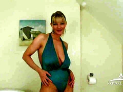 Tetas grandes, Tetona, Masturbación, Mamá, Tetas naturales, Coño, Solo, Tetas