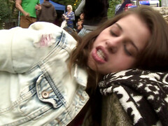 Group amateur sex in nature