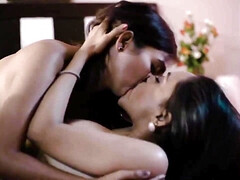 Nehal captivates with Indian charm in a sultry passionate lesbian moment