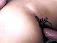 Naughty Asian whore's pussy tamed by a white bf's dick