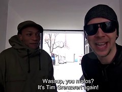 Sperma shot, Duits, Hardcore, Buiten, Rijden, Mager, Tatoeage, Tieten likken