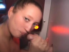 Blondine, Blasen, Handjob