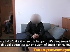 Fakeagent clueless blond tricked into anal sex in audition casting