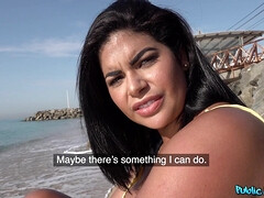 デカ尻, フェラチオ, バック, ヨーロピアン, 彼女, 巨大, ラティーナ, アウトドア