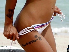 Asiático, Culo, Chica, Bikini, Morena, Indio, Sexo soft, Solo