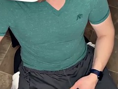 Beating my cock in the kitchen