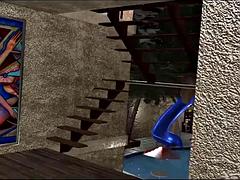 3d, アナル, 美女, ハードコア, 淫乱熟女