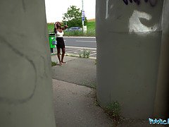 Africano, Negro, Mamada, Polla, Al aire libre, Pov, Público, Realidad