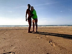 Strand, Man die toekijkt, Dominante vrouw, Hd, Meesteres, Moeder, Penis, Vrouw