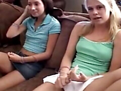 18, ブロンド, 彼女, レズビアン, マッサージ, オマンコ, ティーン, 締まりの良い