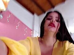 素人, 美女, 美人, 茶髪の, フェティッシュ, ラティーナ, 穴開きパンティ, 一人