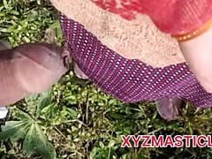 First Time Outdoor Sex in Jungle - Desi Village Wife Cheats with Monster Cock Doggy Style