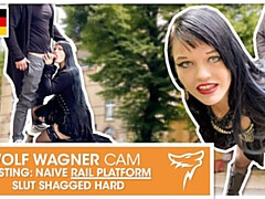 Enthousiasteling, Pijpbeurt, Eerste keer, Duits, Hd, Gezichtspunt, Openbaar, Ruw