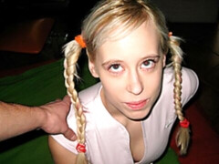 Sensual doll with big boobs Teena jumps on a huge dick with love