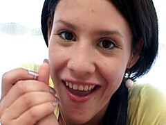 デカチン, フェラチオ, イく瞬間, カワイイ, 顔射, 手コキする, ラティーナ, レトロ