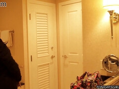 Brunette brune, En levrette, Talons, Lingerie, Chevaucher, Rugueux, Criant, Jarretelles