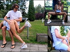 Hembra, Despelote, Sexo duro, Maduro, Al aire libre, Público, Realidad, Voyeur