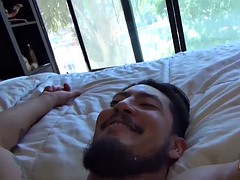 Enthousiasteling, Aziatisch, Pijpbeurt, Sperma shot, Homo, Hardcore, Masturbatie