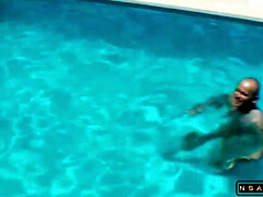 Schwarz, Braunhaarige, Schwanz, Schwarz, Hd