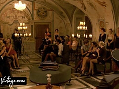 Cul, Sucer une bite, Groupe, Hd, Talons, Orgie, Jarretelles, Rétro ancien