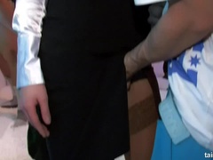 Большой член, Большие сиськи, Минет, В одежде, Группа, Секс без цензуры, Межрасовый секс, Чулки