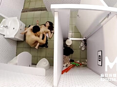 Sucer une bite, Tir de sperme, Hd, Léchez, Orgasme, Public, Chatte, Toilettes