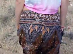 Tussi, Blondine, Fingern, Masturbation, Im freien, Pornostars, Titten