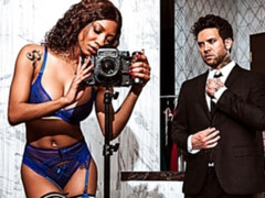 Mamada, Estilo perrito, Ébano, Interracial, Besar, Madres para coger, Medias largas, Tetas