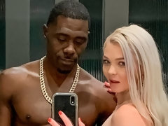 Culo, Negro, Rubia, Mamada, Estilo perrito, Pajear, Sexo duro, Interracial