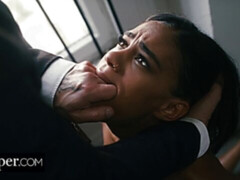 Schwarz, Blasen, Fesselspiele, Braunhaarige, Domination, Fetisch, Interrassisch, Titten