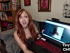 フェムドム, フェティッシュ, 下着, 赤毛, ペニスバンド, タトゥー, オッパイの, ヴィンテージ