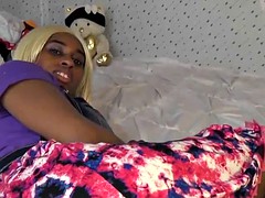 Lieveling, Zwart, Blond, Slipje, Rijden, Douche, Tieten likken, Bekijker