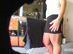 Milf, hidden camera, inexperienced
