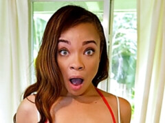 Grote kont, Zwart, Bruinharig, Zwart, Natuurlijke tieten, Gezichtspunt, Geschoren, Tiener