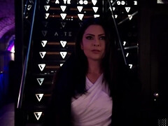 緊縛, フェラチオ, ボンデージ, 茶髪の, クラブ, イく瞬間, グループ, 下着