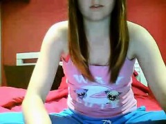 Cul, Doigter, Masturbation, Adolescente, Webcam